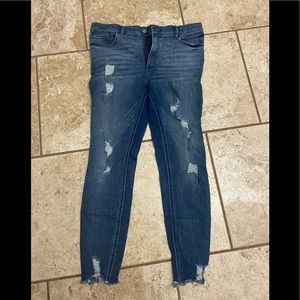 Express Denim Perfect high rise ankle legging